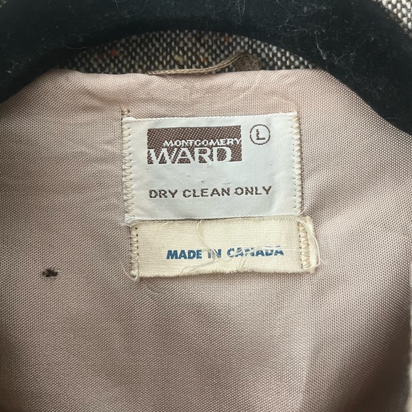 Vintage Montgomery Ward Tweed Button Up Jacket - Picture 2 of 3